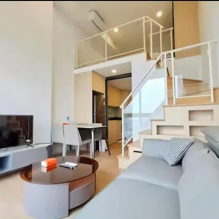 Appartement Rama9 Sky Loft 1Br Qeiet Higt